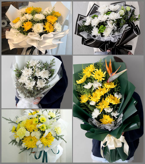 四川成都崇州市燎原乡壁山村白事花束代送
